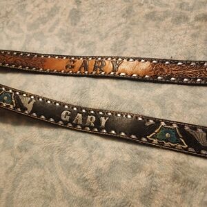 Vintage Tooled Belt